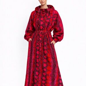 Adidas X Ivy Park Pink Print Allover Long Convertible Jacket Size S